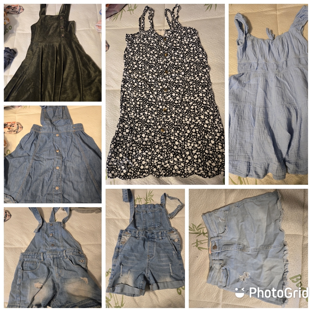 Floral Black and White Dress